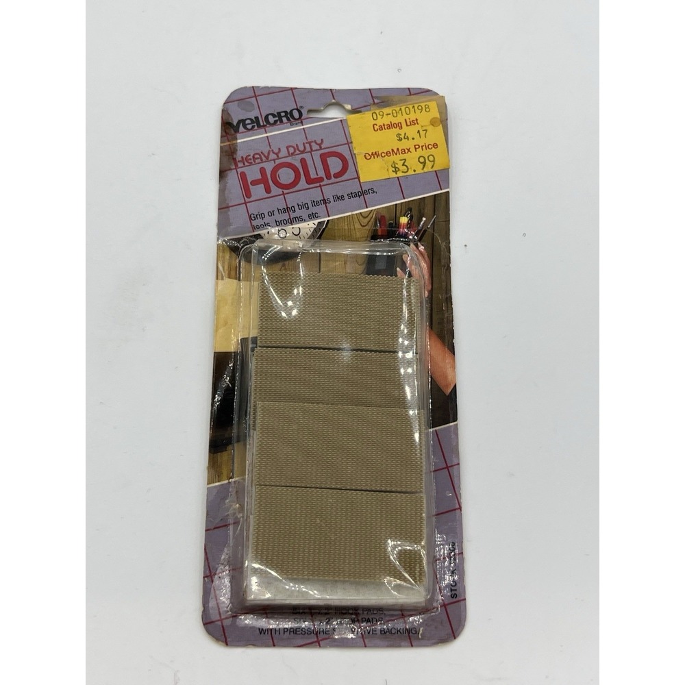 Vintage VELCRO Heavy Duty Hold Pads | Industrial Strength Hook & Loop Fasteners